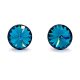 Kristály fülbevaló blue zircone k színű rivoli 8 mm