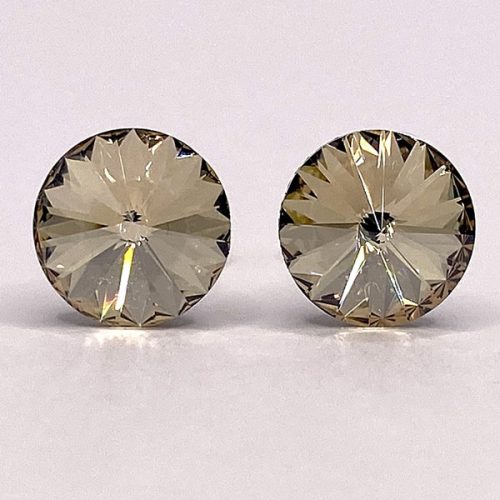 Kristály fülbevaló crystal honey színű rivoli 8 mm