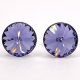 Kristály fülbevaló tanzanite (lila) színű rivoli 8 mm