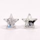 Kristály fülbevaló crystal színű csillag 10 mm