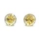 Kristály fülbevaló crystal honey színű mandalás 8 mm