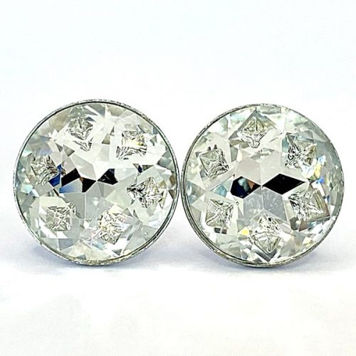 Kristály fülbevaló crystal színű, xirius 12 mm