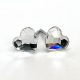 Kristály fülbevaló crystal színű mini szív 6 mm