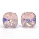 Kristály fülbevaló rose water opal színű párna 8 mm