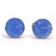 Kristály fülbevaló light sapphire opal színű chaton 8 mm