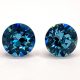 Kristály fülbevaló indicolite színű xirius 8 mm